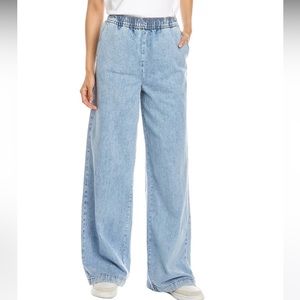 WeWoreWhat Straight Leg Pull-On Zia Light Rustic Jean